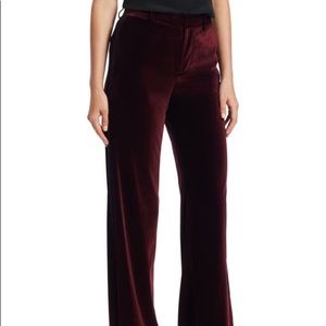Alice and Olivia velvet Paulette tuxedo pants
